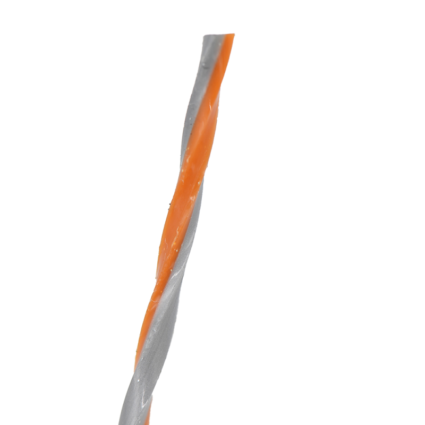 Rezerva trimmer ALU-TEH mixt nylon-aluminiu D-2.4mm L-15m gri/portocalie profil-patrat
