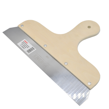 Spatula ULC lama inox latime 300mm grosime 0.5mm cu maner lemn