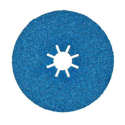 Fibrodisc abraziv INTENSIV D-125x10mm granulatie R 36 zirconiu corund suport fibra vulcanizata pentru inox/metal, disc 125mm