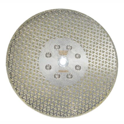 Disc diamantat taiere/slefuire CERAMIC TURBO 230 mm M14 sector diamante lipite electroplacare marmura fibra-sticla/rasina ceramica-dura