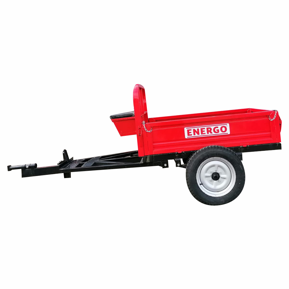 Remorca transport 500 Kg net (600 Kg brut) cu bancuta pentru motosapa