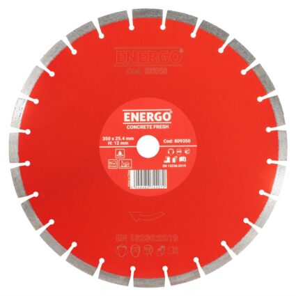 Disc diamantat taiere CONCRETE FRESH 350×25.4mm A20 sector cu pastile beton-proaspat