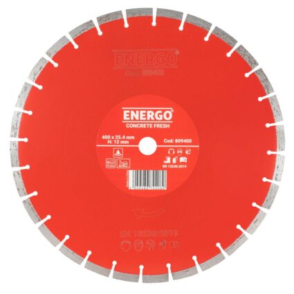 Disc diamantat taiere CONCRETE FRESH 400×25.4mm A20 sector cu pastile beton-proaspat