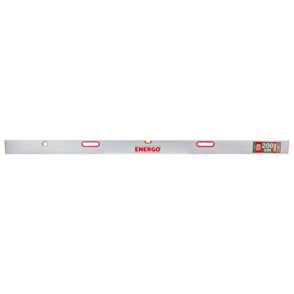 Dreptar aluminiu DAF cu sectiune dreptunghiulara L-200cm 2 manere 2 fiole pentru constructii