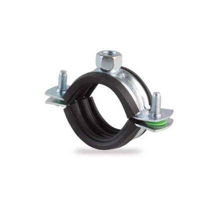 Colier pentru tevi PIPEFIX D-2.1/2″ cu banda otel/cauciuc EPDM latime 25mm piulita M10 ENERGO