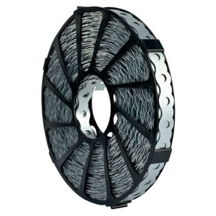Banda montaj perforata BF17 cu latime 17 mm g-0.7 mm d-7.0 mm din otel rola 10 m pentru instalatii
