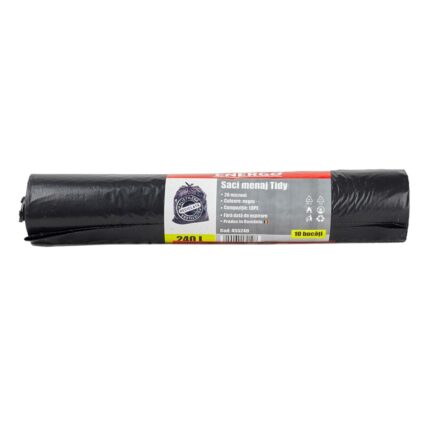 Saci menaj negri 240 litri 110X125 cm 26 microni set 10 bucati