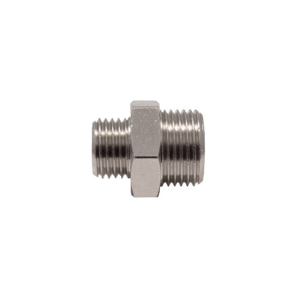 Niplu cilindric din alama cu filet exterior 1/8”-1/8” 58N