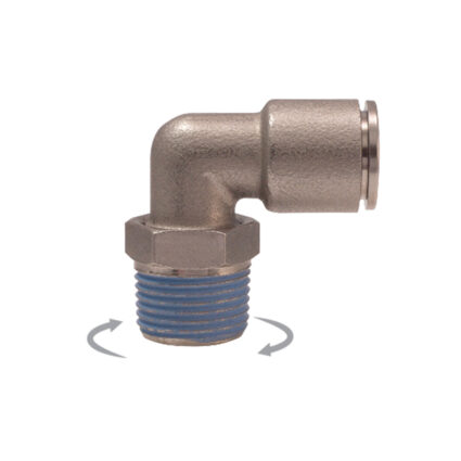 Racord automat (cot) din alama cu filet exterior 3/8″ pentru tub D-8 mm 521