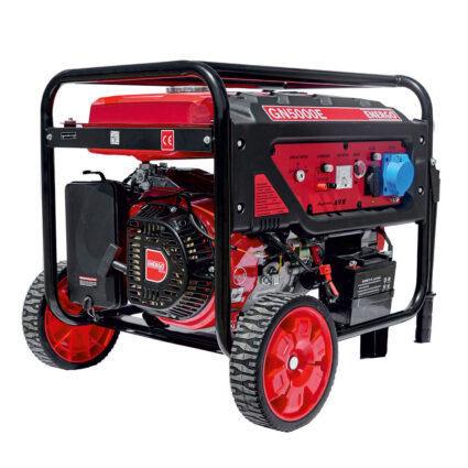 Generator portabil GN5000E cadru deschis cu roti Pmax 5.5kW/230V rezervor 25L benzina cu AVR ATS optional start electric