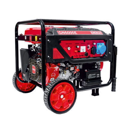 Generator portabil GN6000E cadru deschis cu roti Pmax 6.5kW/230V rezervor 25L benzina cu AVR ATS optional start electric