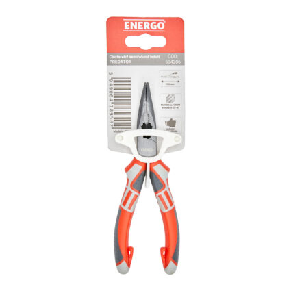 Cleste cu varf indoit semirotund PREDATOR L-150 mm maner bimaterial