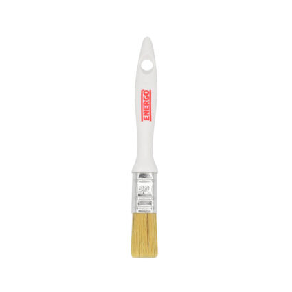 Pensula lata BASIC fir mixt 20mm cu maner plastic alb