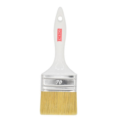 Pensula lata BASIC 3S fir mixt 70mm cu maner plastic alb