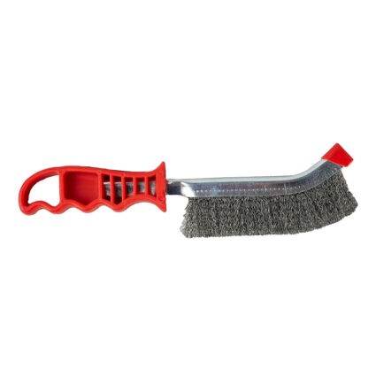 Perie sarma manuala INTENSIV 1 rand L-265mm grosime fir-0.3mm otel despletita maner plastic rosu
