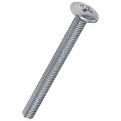 Surub cap bombat combinat SCC M4 L-20mm DIN967 clasa 4.8 amprenta PZ2/SL otel zincat alb
