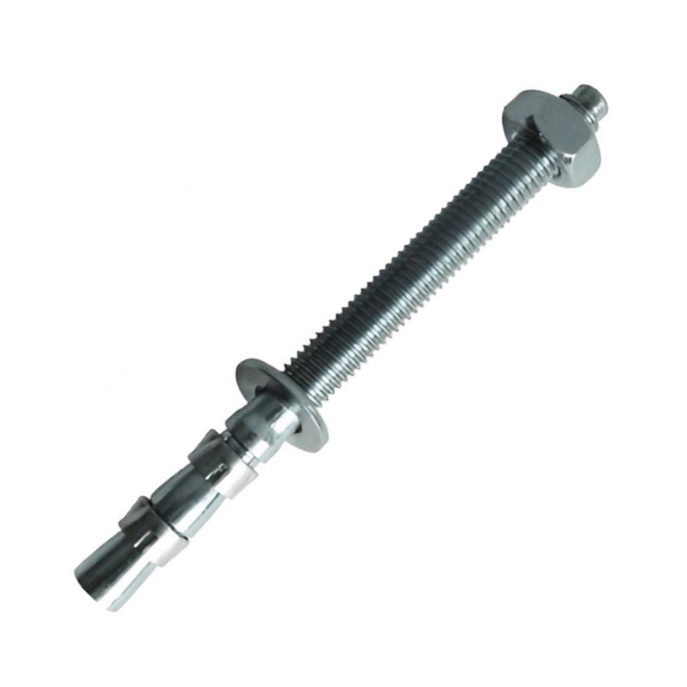 Ancora cu cep cilindric AFB M12 L-100mm 2 cleme inox pentru beton zincat-alb