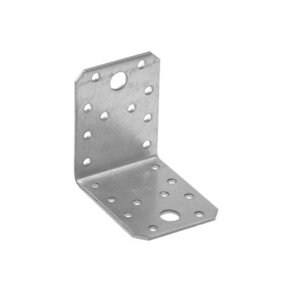 Coltar perforat KL2 pentru lemn 70x70mm latime 55mm grosime 2.5mm otel zincat alb