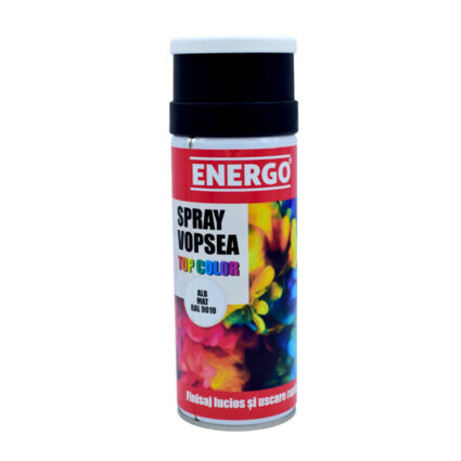 Spray vopsea EXPERT alb mat RAL9010 volum 400ml
