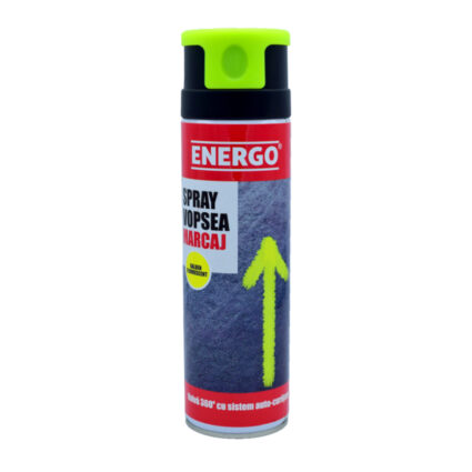 Spray vopsea EXPERT pentru marcaj galben fluorescent valva pulverizare 360 grade volum 500ml