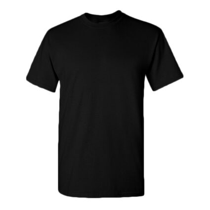 Tricou clasic CONFORT marimea M negru bumbac 155g/mp