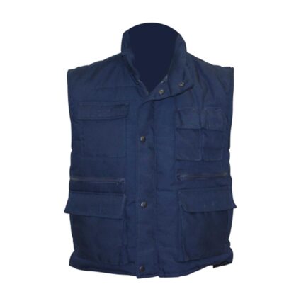Vesta iarna KAROL marimea 48 bleumarin bumbac cu poliester 250g/mp