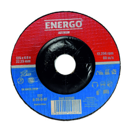 DISC ABRAZIV POLIZARE POLIZOR UNGHIULAR DPE INTENSIV 125X22.2MM 4.0MM OTEL A-24-RBF