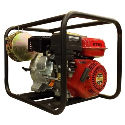 Motopompa apa murdara MTW3 debit 1100L/min H refulare 26mCA h aspiratie 7m conexiune 3″x3″ benzina start manual