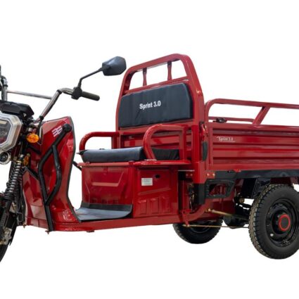 TRICICLU CARGO 2000W – SPRINT 3.0 – ROSU+NEGRU – BLADE