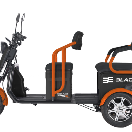 TRICICLU PERSOANE 2000W – TRIP X2 – NEGRU + PORTOCALIU – BLADE
