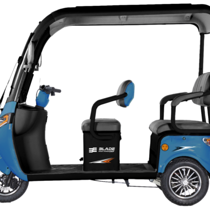 TRICICLU PERSOANE CU ACOPERIS 1200W – CAB X3 – ALBASTRU+NEGRU – BLADE