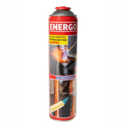 Rezerva gaz propan/butan GAZPRO prindere 7/16″ cu filet exterior 336 grame 600ml