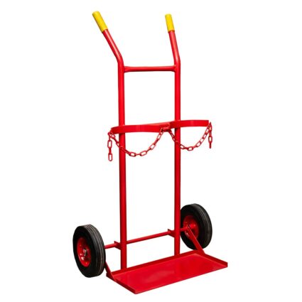 Carucior transport cu platforma pentru 2 butelii gaze tehnice de capacitate 40-50L incarcare max 120kg