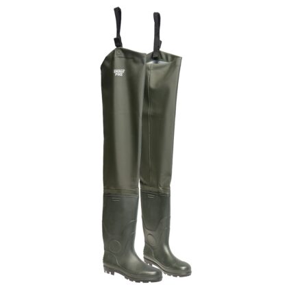 Cizme lucru prindere sold PIKE marimea 40 categoria O4 SRA din PVC fara bombeu verzi