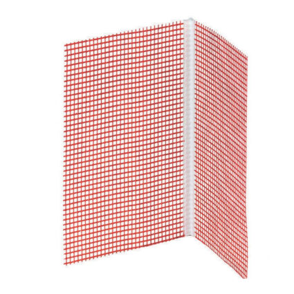 Coltar din PVC 20×20 mm cu plasa 100×100 mm L-2.5 m pentru termosistem ENERGO