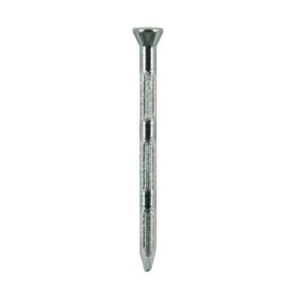 Cuie striate cap inecat D-4.5mm L-90mm pentru beton/zidarie cutie 0.25kg 24 bucati zincat alb