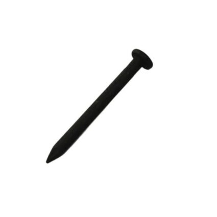 Cuie netede cap plat D-3.7mm L-50mm pentru beton/tencuiala/zidarie cutie 1kg 232 bucati otel brunat