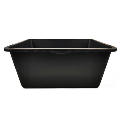 Cuva din plastic dreptunghiulara pentru mortar CTM capacitate 90L neagra