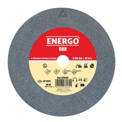 Disc abraziv slefuire polizor de banc DAR rapid D-250mm h-32mm d-32mm NK-80-M gri neferoase fonta nemetale otel normal