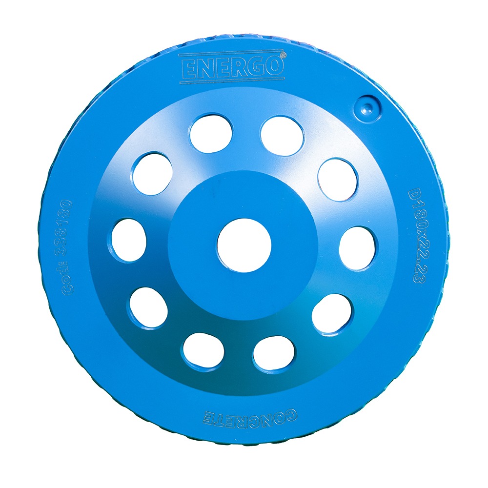 Disc diamantat slefuire tip oala SP PLUS TURBO D-180x22.23mm segment standard uz uscat pentru tencuiala/caramida