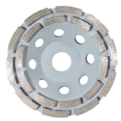 Disc diamantat slefuire SP PLUS tip oala D-125×22.23mm segment standard uz uscat pentru beton/mozaic/pavele/piatra