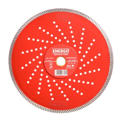 Disc diamantat taiere ABRASIVE TURBO 5S 300×30 mm (25,4 mm) M50 sector continuu turbo caramida tigla pavele mozaic marmura piatra granit