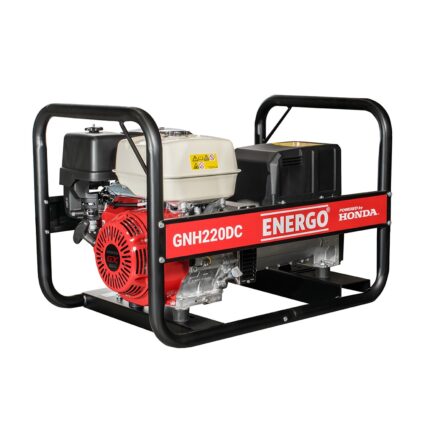 Generator portabil sudura GNH220DC cadru deschis Pmax 3.5kW/230V- 5.2kW/400V randament 170A/60% benzina Honda GX390 start manual