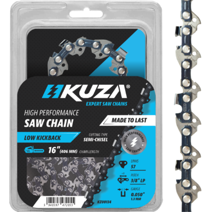 Lant pentru drujba, Lungime 16″, pas 3/8″ LP, grosime 050″-1.3 mm, 57 Zale, 1 lant/pachet – KUZA
