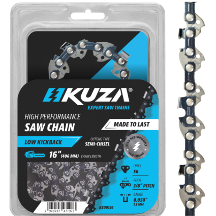 Lant pentru drujba, Lungime 16″, pas 3/8″ Pitch, grosime 050″-1.3 mm, 56 Zale, 1 lant/pachet – KUZA