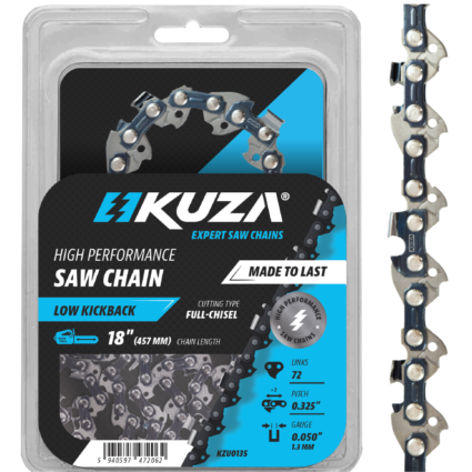 Lant pentru drujba, Lungime 18″, pas 0.325″, grosime 050″-1.3 mm, 72 Zale, 1 lant/pachet – KUZA
