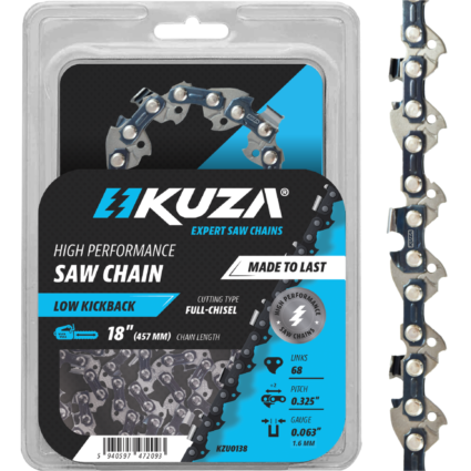 Lant pentru drujba, Lungime 18″, pas 0.325″ , grosime 063″-1.6 mm, 68 Zale, 1 lant/pachet – KUZA