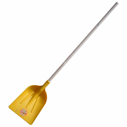 Lopata fibra de sticla pentru zapada si cereale cupa concava cu coada lemn nelacuit