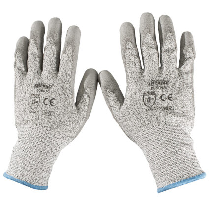 Manusi antitaiere ANTI CUT 5 marimea 10 fibre HPPE impregnate poliuretan gri