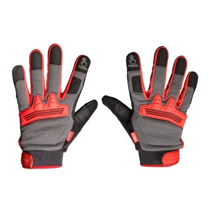 Manusi de lucru CONSTRUCTOR marimea 9 din spandex cu piele sintetica in palma si touchscreen